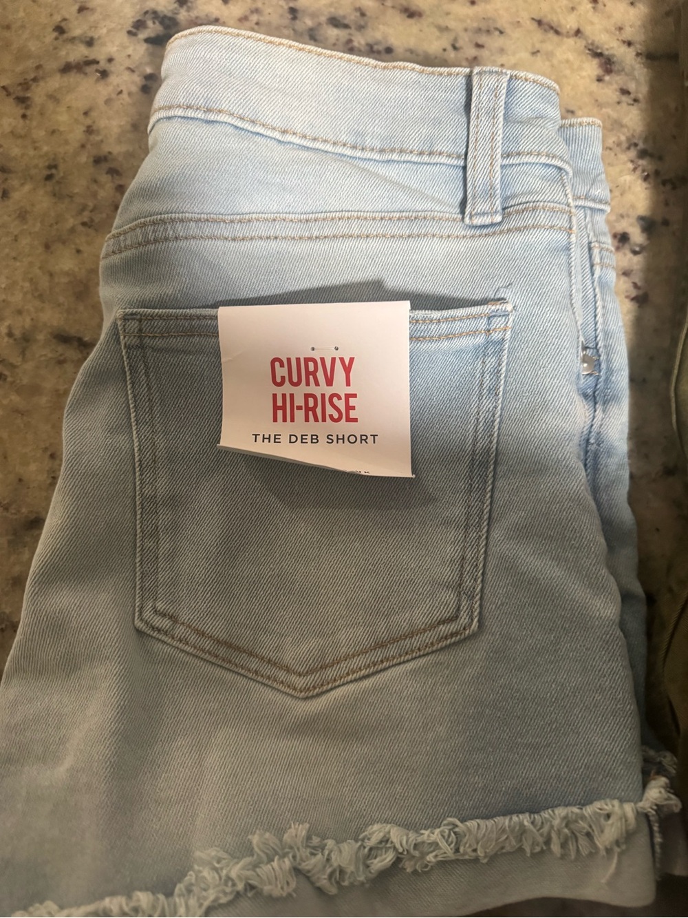 Celebrity Pink Curvy Hi-Rise Shorts - Light Blue Denim